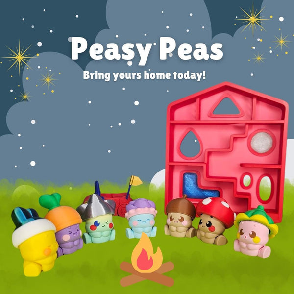 Peasy Peas: Your New Favorite Friends! (Single Pea + Hat)