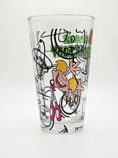 An Ingenious Dexter’s Laboratory Fan Art Decorative Pint Glass