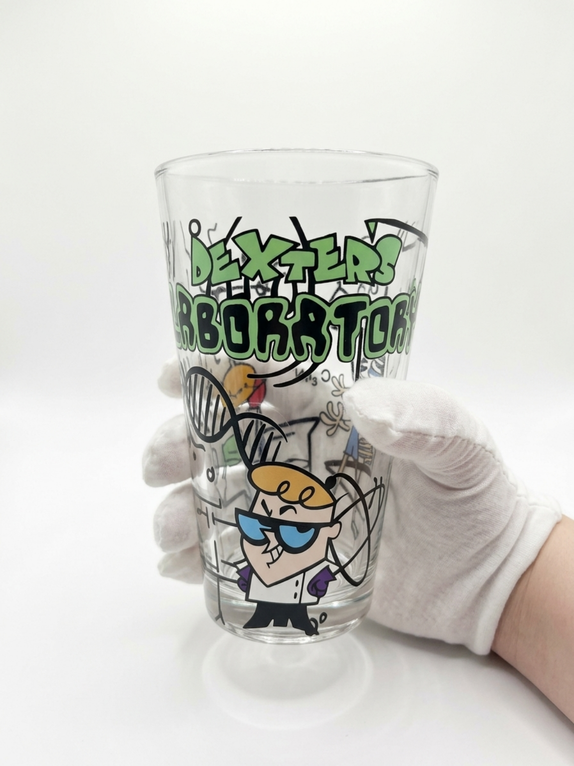 An Ingenious Dexter’s Laboratory Fan Art Decorative Pint Glass