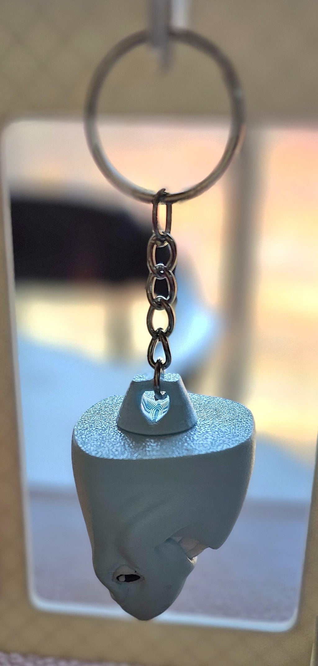 White Shark Magnet | Detailed Multi-Color Keychain Accessory