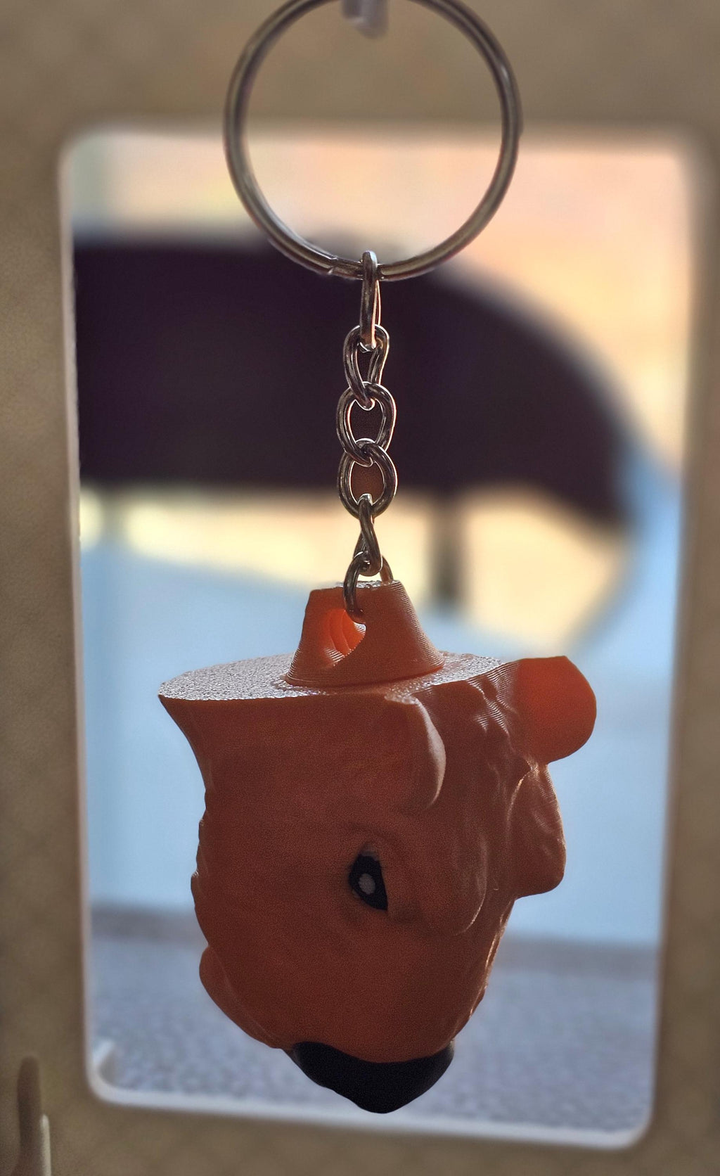Capybara Keychain & Magnet | 3D Printed Fidget Desk Pet | Funny Animal Lover Gift | Bag Charm