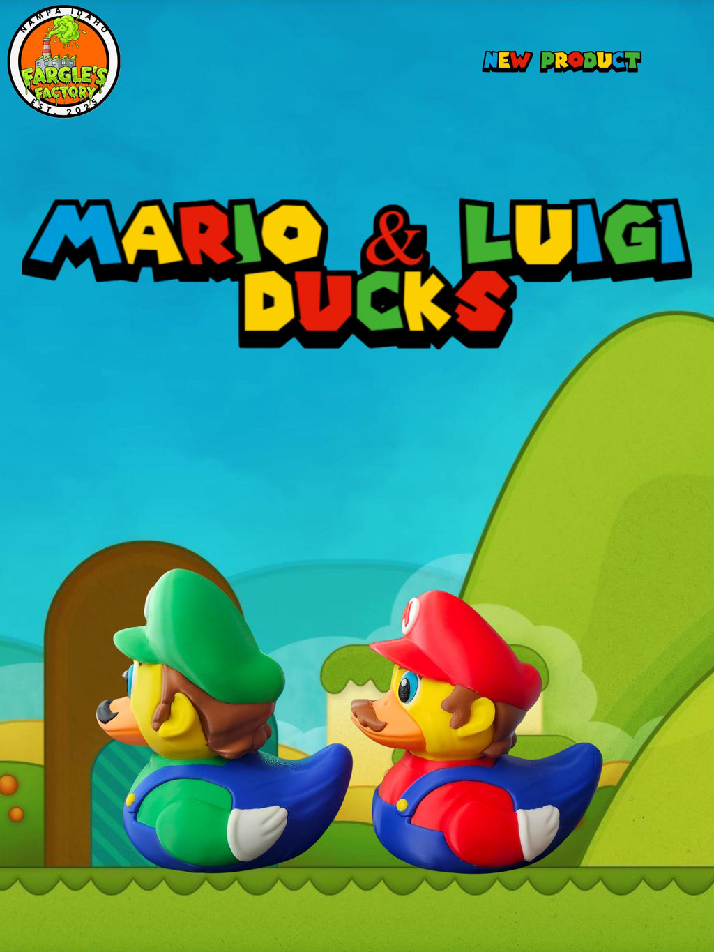 Large 5-Inch Super Mario Duck 3D Print - Unique Gamer Collectible & Decor