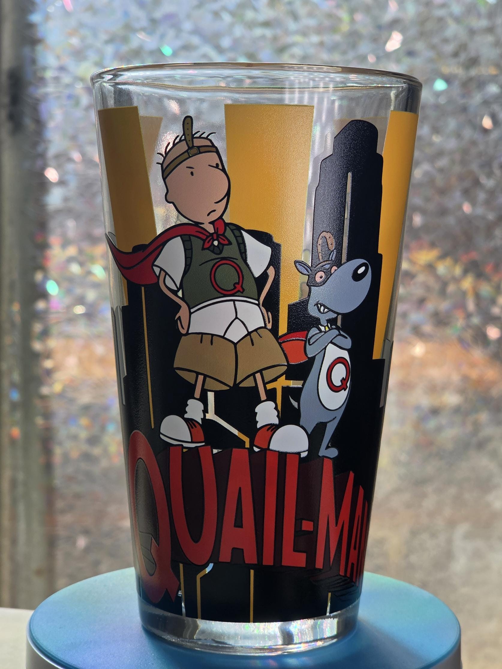 The Great Quail-Man Pint Glass