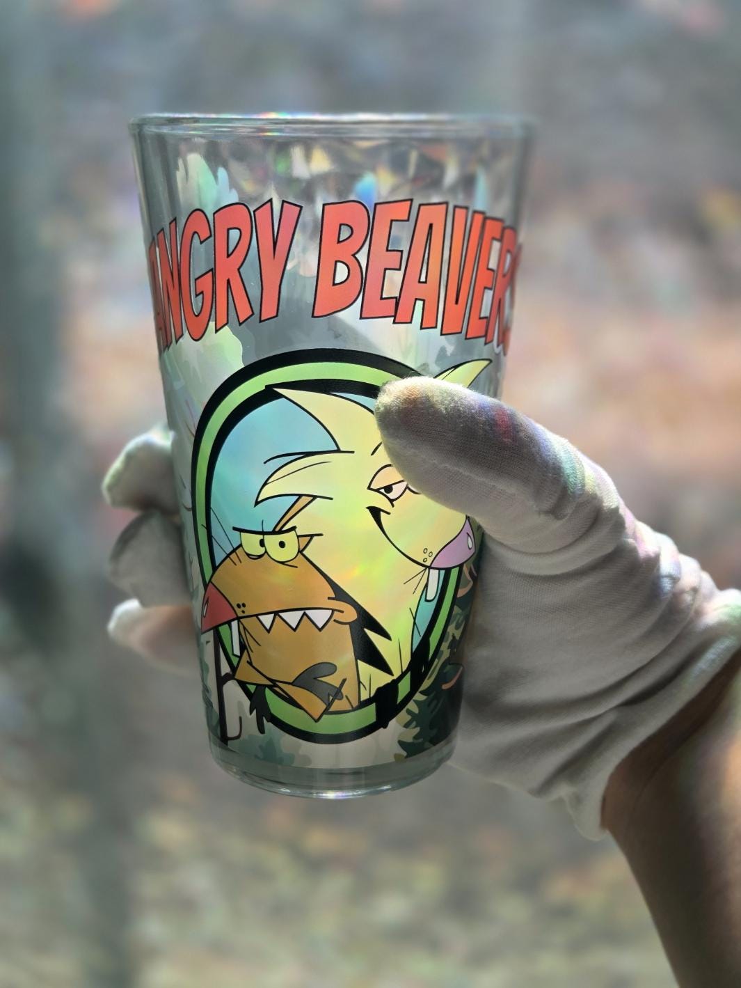 The Angriest Angry Beavers Decorative Pint Glass