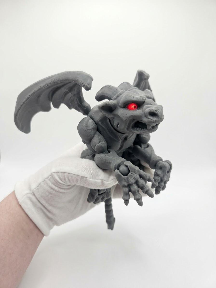 Posable Stone Gothic Gargoyle