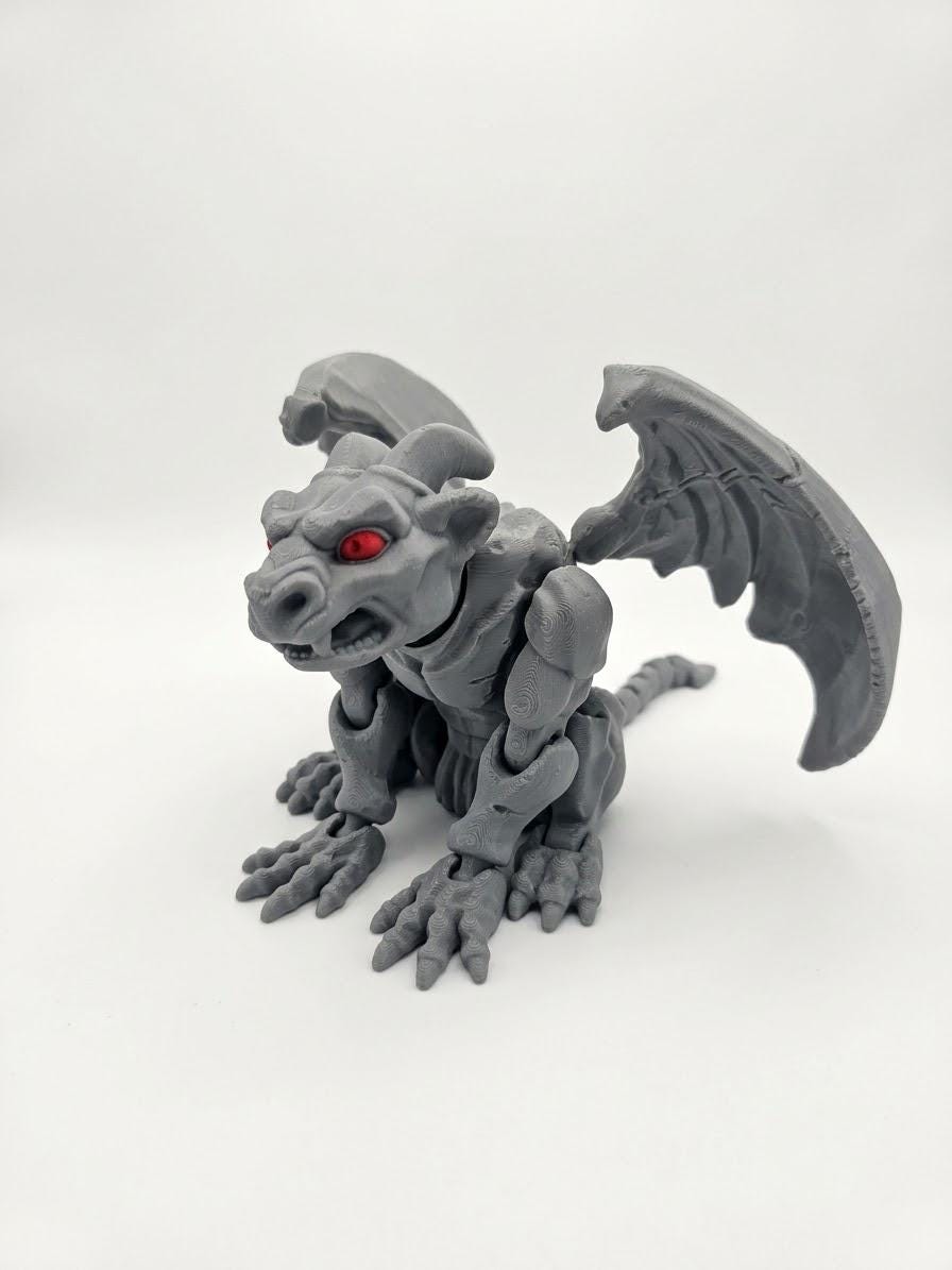 Posable Stone Gothic Gargoyle