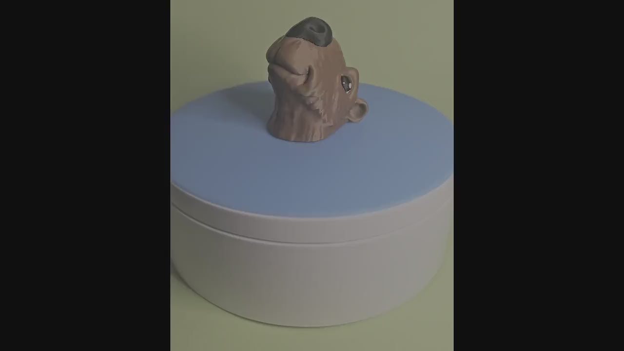 Capybara Keychain & Magnet | 3D Printed Fidget Desk Pet | Funny Animal Lover Gift | Bag Charm