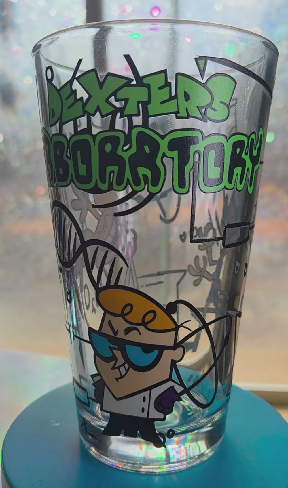 An Ingenious Dexter’s Laboratory Fan Art Decorative Pint Glass